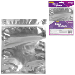 SACO DE FILME DE ALUMINIO PARA MANTIMENTOS ZIP LOCK COM 3 PECAS 20X30CM NA SOLAPA SZ-04 WESTERN