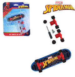 SKATE DE DEDO COM ACESSORIOS HOMEM ARANHA/SPIDER MAN NA CARTELA DY-428 ETITOYS