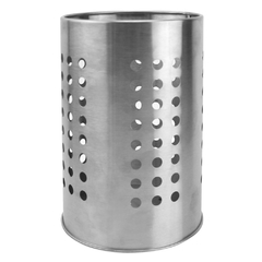 PORTA TALHER / ESCORREDOR DE TALHER DE INOX REDONDO VAZADO 18X12CM DE Ø CK3053 CLINK