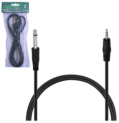 CABO DE AUDIO P2 MACHO X P10 MACHO PRETO 1,5M MB81079/MB71079 MBTECH