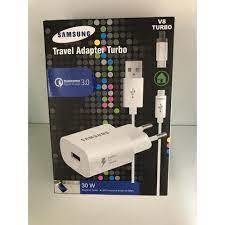 CARREGADOR SAMSUNG TURBO TRAVEL ADAPTER TURBO 3.0 30W COM CABO 1M