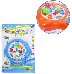 PEGA PEIXE A PILHA COM 2 VARINHAS  COLORS ALTI TOYS AB7341