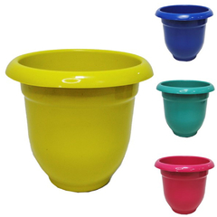 VASO REDONDO COLORS 2,5L 16,5X18CM DE Ø DE PLASTICO 45 PLASMOTTA