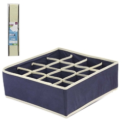 ORGANIZADOR DE PVC / TNT DOBRAVEL MULTIUSO LISO COM 16 DIVISORIAS 32X32X12CM OGC02008 WINCY