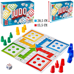 JOGO LUDO COM TABULEIRO + DADO E 16 PINOS GALA-IBB 2201