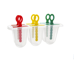 FORMA DE PLASTICO PARA PICOLE / SORVETE COM 6 CAVIDADES 19X6,5X10CM INJETEMP 04.15.00 - comprar online