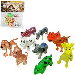 KIT ANIMAL SELVAGEM DE PVC CARTOON JUNGLE COM 10 PECAS 20 COMERCIAL BA12924 - comprar online