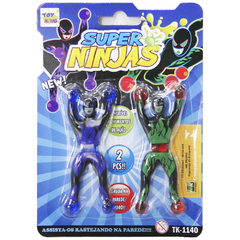 BONECO GRUDA GRUDA NINJAS ESCALADORES COLORS COM 2 PECAS AKT3882 ARK BRASIL / TK-1140 MOHNISH - comprar online