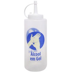 RECIPIENTE PARA ALCOOL GEL DECORADO 350ML - PLASDURAN