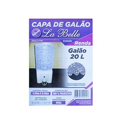 CAPA DE GALAO DE AGUA DE RENDA 90X40CM - LA BELLE / PLAST LEO