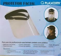 MASCARA / PROTETOR FACIAL 30 X 24 CM PLASCONY - comprar online