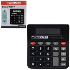 CALCULADORA ELETRONICA 8 DIGITOS COM SOM YINS PAPER A BATERIA 12,7X11,7CM YINS YP7309 - comprar online