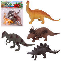 KIT ANIMAL DINOSSAURO DE PLASTICO COM 4 PECAS SORTIDOS NA SOLAPA WELLKIDS WBU1115 WELLMIX