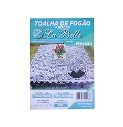 TOALHA DE FOGAO 4 BOCAS DE RENDA 55X53CM - LA BELLE