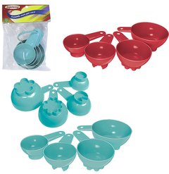 CONJUNTO DE MEDIDORES (XICARAS) DE PLASTICO COM 4 PECAS - INJETEMP