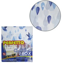 CORTINA DE BOX DE PLASTICO LUXO ESTAMPA SORTIDAS 200X138CM 147 - PERFETTO