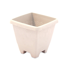 VASO QUADRADO MÁRMORE GRANDE 14,4L 32X32X29CM DE PLASTICO PLASNEW 16