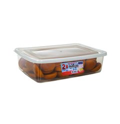 POTE / CAIXA DE PLASTICO RETANGULAR COM TAMPA HERMETICA FLEXIVEL 2,8L ERCA 2188