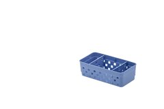 CESTA / CESTINHA ORGANIZADOR RETANGULAR QUADRATTA 16X8X5CM COM 2 DIVISORIAS PARAMOUNT 1064 - comprar online