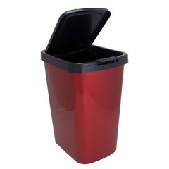 LIXEIRA RETANGULAR DE PLASTICO LABEL COM TAMPA CLICK 9L - comprar online