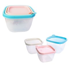 POTE PLASTICO CONJUNTO QUADRADO CONECT COLORS 3 PCS. PLASUTIL 8168 / 6173 - comprar online