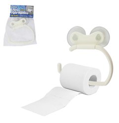 SUPORTE / PORTA PAPEL HIGIENICO DE PAREDE DE PLASTICO COM VENTOSA - WESTERN P-8009