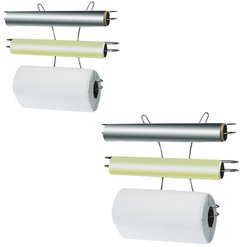 SUPORTE TRIPLO ARAMADO PARA ROLO DE ALUMINIO/PLASTICO/PAPEL TOALHA ERCA