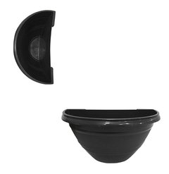 VASO MEIA LUA DE PAREDE 1L 21X10,5CM DE PLASTICO ERCA - comprar online