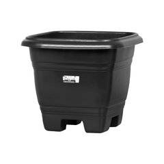 VASO QUADRADO PRETO 17,5L 34,7 x 34,7 x 30,2 CM DE PLASTICO RISCHIOTO