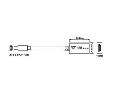 Cable Adaptador Thunderbolt Mini Display Port A Hdmi Mac