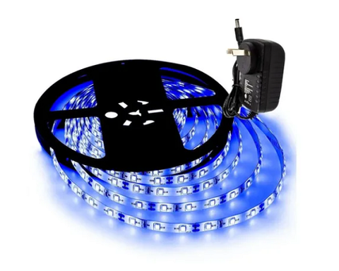 Tira Luces Led Autoadhesivas Azul - Con transformador