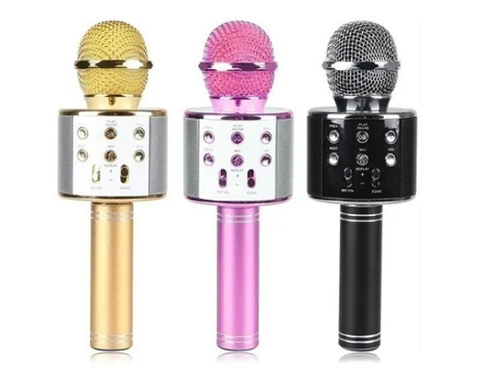 Microfono Inalámbrico Karaoke Bluetooth Recargable Pendrive (Art.MIC110)