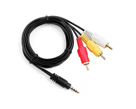 Cable Miniplug 3.5mm A 3 Rca Hembra 0,30 Mts LCD Led TV (Art.CAB141) - (copia)