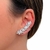 Brinco Ear Cuff Zirconias - Line Acessórios