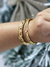 Bracelete Pontos de Zircônias Dourado - loja online
