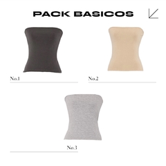 PACK X 3 STRAPLESS BASICOS