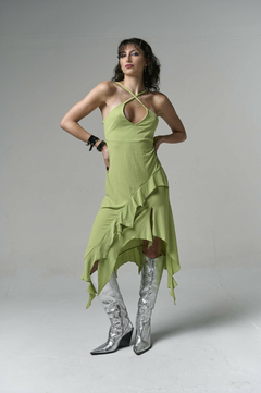 VESTIDO ICONICA DEADSTOCK VERDE en internet