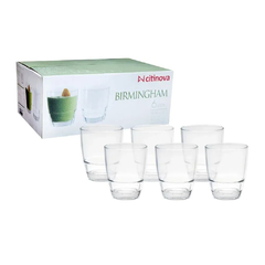 Jogo 6 Copos Baixos Birmingham - 370ml - comprar online