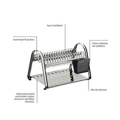 Escorredor de Louças para 16 Pratos - Tramontina Ciclo na internet