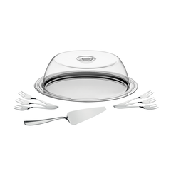 Kit para Torta em Inox Tramontina - 9 Peças