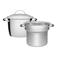 Jogo Cozi-Pasta Inox Allegra Tramontina - Ø20cm