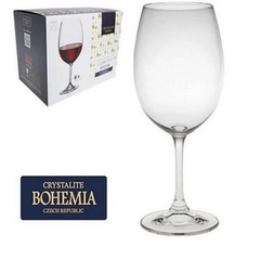 Jogo 6 Taças 450ml Vinho Tinto Sylvia - Crystalite Bohemia na internet