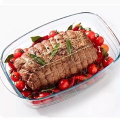 Terrina Retangular com Tampa Vidro Ô Cuisine - comprar online