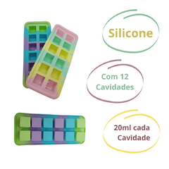 Forma de Gelo em Silicone Tie Dye - comprar online