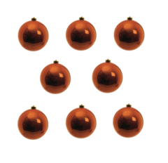 Bolas de Natal Bronze 5cm - 8 unidades