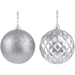 Bolas de Natal Diamante Prata n°10 - 2 unidades - comprar online