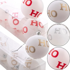 Bolas de Natal Hohoho 7cm - 4 unidades - loja online