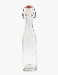 Garrafa De Vidro Clear 930ml + Garrafa de Vidro Clear 500ml Milk - Design Gallery Santos 