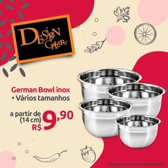 Tigela Bowl Inox German - 14cm - comprar online