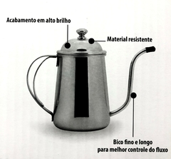 Bule Bico Fino Inox - 650ml